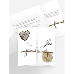 Hochzeitseinladung selbst gestalten mit Spruch und Fotos im Onlinedesigner bei Meine-Kartenmanufaktur.de