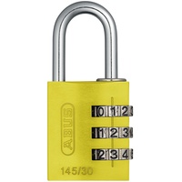 Abus Aluminium-Zahlenschloss 145/30 Gelb