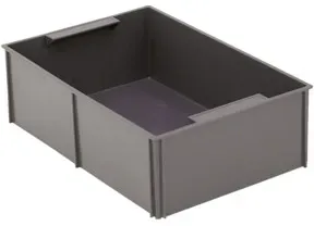 Bito Einsatzkästen EEK26178 für Kleinladungsträger KLT B 265 mm x H 85 mm x T 179 mm, schwarz