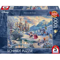 Schmidt Spiele 59671 - Disney, Die Schöne und das Biest, Zauberhafter Winterabend, 1000 Teile
