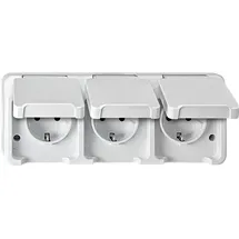 Merten SCHUKO-Dreifach-Steckdose polarweiß MEG2390-8019