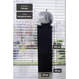 Vivanno Podest 30 x 30 x 100 cm Schwarz