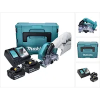 Makita Schleifmaschine + 2x Akku 5,0 Ah + Makpac