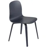 Muuto Visu Chair, wood base, midnight blue