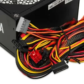 iBox AURORA 600W 14cm fan PSU GAMING (600 W), PC Netzteil, Schwarz