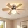 GLOBO Deckenventilator 76 cm Deckenventilator Grau