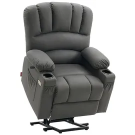 MCombo M Mcombo Relaxsessel mit Aufstehhilfe & Liegefunktion, Fernsehsessel elektrisch verstellbar, tv Sessel mit Massage & Wärmefunktion, usb &