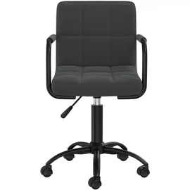 vidaXL Bürostuhl Drehbar Samt Schwarz