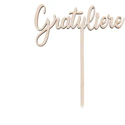 Sallys Cake Topper Sprüche - aus echtem Holz