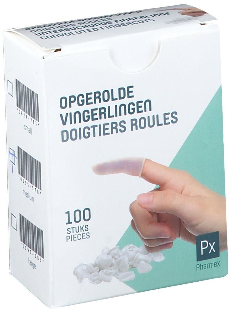 Pharmex® Doigtiers roules medium 100 pc(s) Aliment