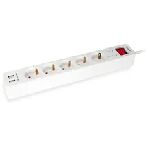 Equip Steckdosenleiste 5-fach 1,80 m Weiß