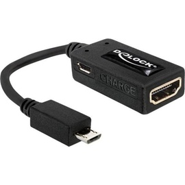 Delock 65314 Adapter Micro-USB Stecker - HDMI Buchse + Micro-USB Buchse