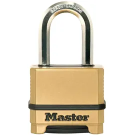 Master Lock Kombinations-Vorhängeschloss Excell M115EURDLF Messing