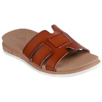 SKECHERS Damen Desert KISS Low Peak Look Schiebe-Sandalen, Chestnut,
