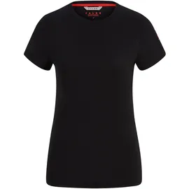 Falke Damen T-Shirt CORE Logo Round Neck W S/S SH Lyocell Baumwolle feuchtigkeitsregulierend 1 Stück, Schwarz (Black 3008), M