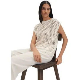 Someday Stricktop mit luftiger Häkeloptik Beige 36