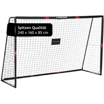 Dunlop Fußballtor Schwarz/Rot 240 x 160 x 85 cm