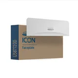 fampro tissue germany gmbh Kimberly-Clark Professional ICON Blende Motiv WEISSES MOSAIK 58772 , 1 Blende für Doppelrollen Toilettenpapierspender