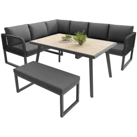 Okwish Gartenlounge-Set Loungeset grau