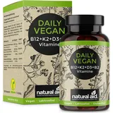 commercehelden GmbH natural aid Daily Vegan B12 K2 + + B2 + 4 Monats Vorrat + gluten- und laktosefrei