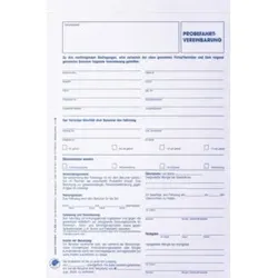 Eichner Formular Probefahrtvereinbarung