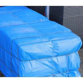 ECD Germany Abdeckplane mit Ösen 3x4m 12m2 260g/m2 Blau aus Polyethylen Schimmelresistent Wasserdicht -