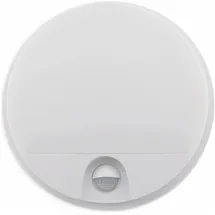 ChiliTec Außenleuchte Kunststoff, Metall Ø21x5cm inkl. Bewegungsmelder 15W 1150lm weiß