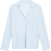 s.Oliver Pyjamaoberteil Gestreift Blau 36/38