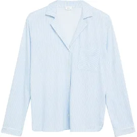 s.Oliver Pyjamaoberteil Gestreift Blau 36/38