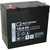 Quality Batteries Q-Batteries 12LS-55 / 12V 55Ah Blei Akku Standard-Typ AGM VRLA 10 Jahres Typ