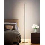 EDISHINE Stehlampe Wohnzimmer, LED Stehlampe Dimmbar, Stehleuchte Modern mit Fußschalter, 3000K Warmweiß, 1100 lumen, 147cm Lichtsäule für Wohnzimmer, Schlafzimmer und Büro