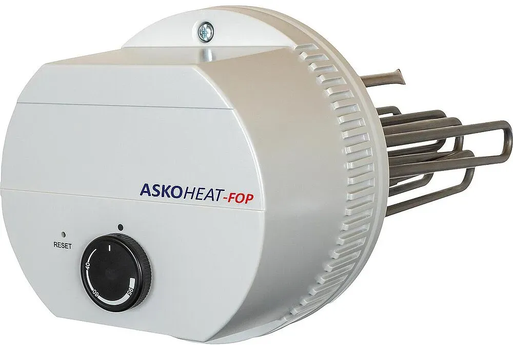 Flanschheizkörper Typ AHFOR-BI-OP, 9,0kW, 400V, stufenlos, Ø 180mm