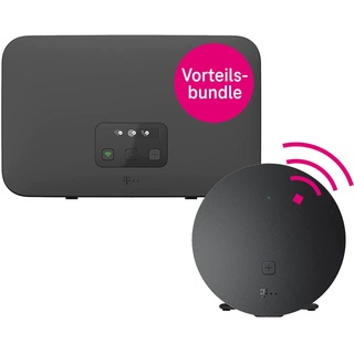 Telekom Speedport Smart 4R Router & Speed Home WLAN Repeater im Set mit Wi-Fi 6 und Mesh-Technologie - kein Glasfasermodem integriert I Plug & Play per WPS, 2 LAN-Anschlüsse