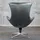 KAWOLA Drehsessel SKIO Leder 87 x 99 x 87 cm Silbergrau