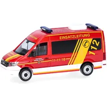 HERPA 098045 - TGE Bus Hochdach Feuerwehr Goslar Rot 1:87