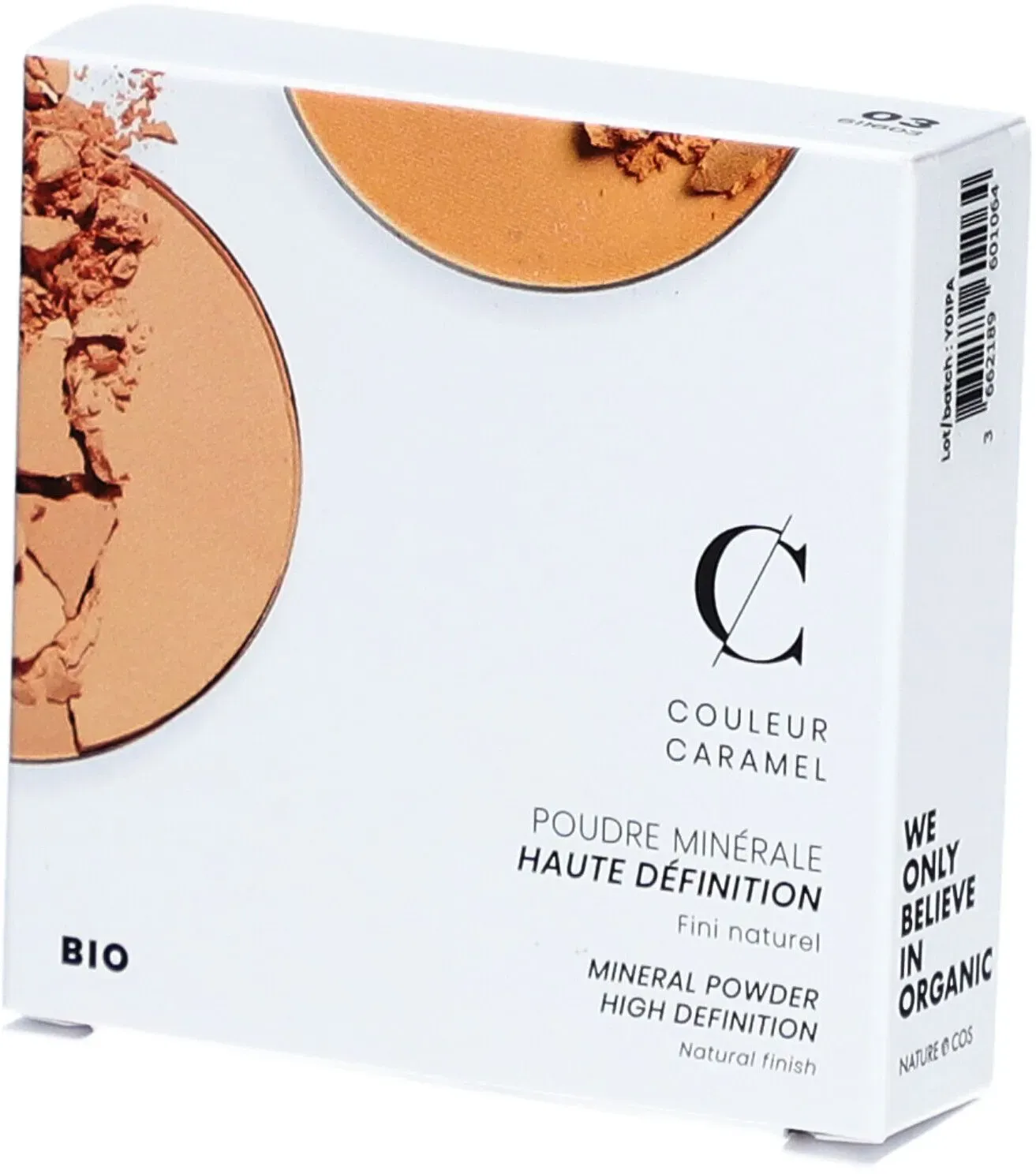 Couleur Caramel Mineralpuder mit hoher Bio-Definition - Natürliches Finish N°03