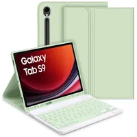 GOOJODOQ Tastatur Hülle für Samsung Galaxy Tab S9 2023, QWERTZ Abnehmbare Tastatur mit Schutzhülle für Neu Galaxy Tab S9 11 Zoll 2023 (SM-X710/SM-X716B/SM-X718U), Grün