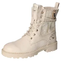 Mustang Winterboots, Blockabsatz, Winterstiefelette, Schnürboots, Logoschriftzüge Gr. 36, ecru, , 38583454-36