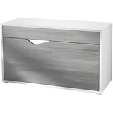 Vladon Schuhschrank, Anthrazit, 85x50x33 cm, Garderobe, Schuhaufbewahrung, Schuhschränke