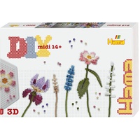 Hama 3621 - Geschenkpackung DIY midi Art Blumenstrauß mit 3D Effekt, mit ca. 6000 Bügelperlen und Zubehör