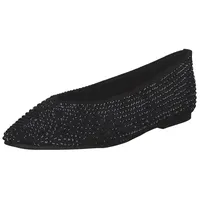 La Strada Damen Ballerinas Schwarz Textil, Größe:38, Farbauswahl:schwarz -