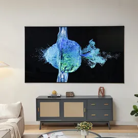 [en.casa] Projektionsleinwand Väkhoga 100 Zoll 16:9 wandhängend