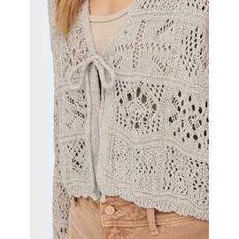 Only Onlbeach Life 7/8 O-N Cardigan KNT Noos grau L