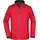 James & Nicholson Damen Softshelljacke mit abzippbaren Ärmeln - Farbe: rot, schwarz - Größe XXL