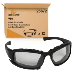 JACKSON SAFETY* V50 CALICO* Schutzbrille Beschlagfrei 25672 , 1 Box = 12 Brillen, transparent