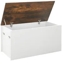 DREAMADE Spielzeugtruhe 90x45x45,5cm, Aufbewahrungsbox Spielzeugkiste mit Klappdeckel & Pneumatikstange