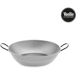 Polierte tiefe Bratpfanne mit Griffen Ø30Cm. Vaello