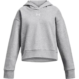 Under Armour Rival Fleece Crop Hoodie Mädchen 012 mod gray light heather/white S 127-137 cm