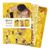 ISBN Gustav Klimt Set of 3 MIDI Notebooks