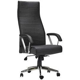 aea Chefsessel Holz/Kunstleder Schwarz